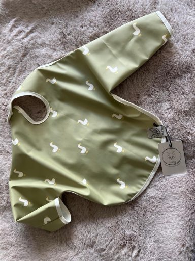 Schort/slab met mouwen - gansjes