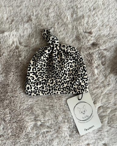 Muts - panter zwart/beige