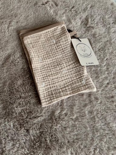 Set van 2 hydrofiele washandjes