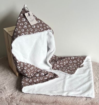 Badcape/omslagdoek - panter